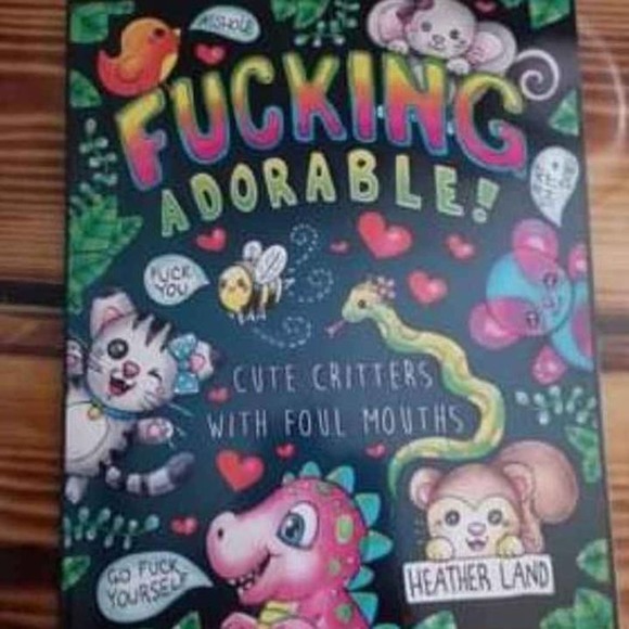 Adorable Cute Critters (with foul mouths) New Coloring Book - Picture 1 of 2